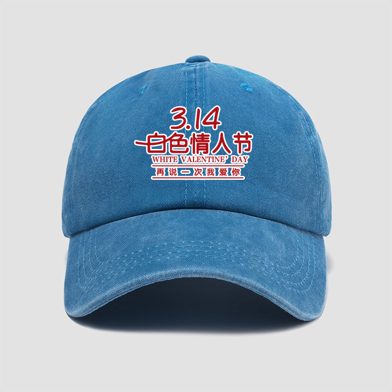 Wholesale March 14th White Day Say I Love You Again Hat Baseball Cap